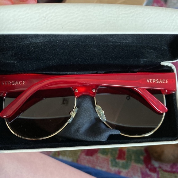 Versace / red Sunglasses Brown Havana wayfarer Square 4222 main image 6